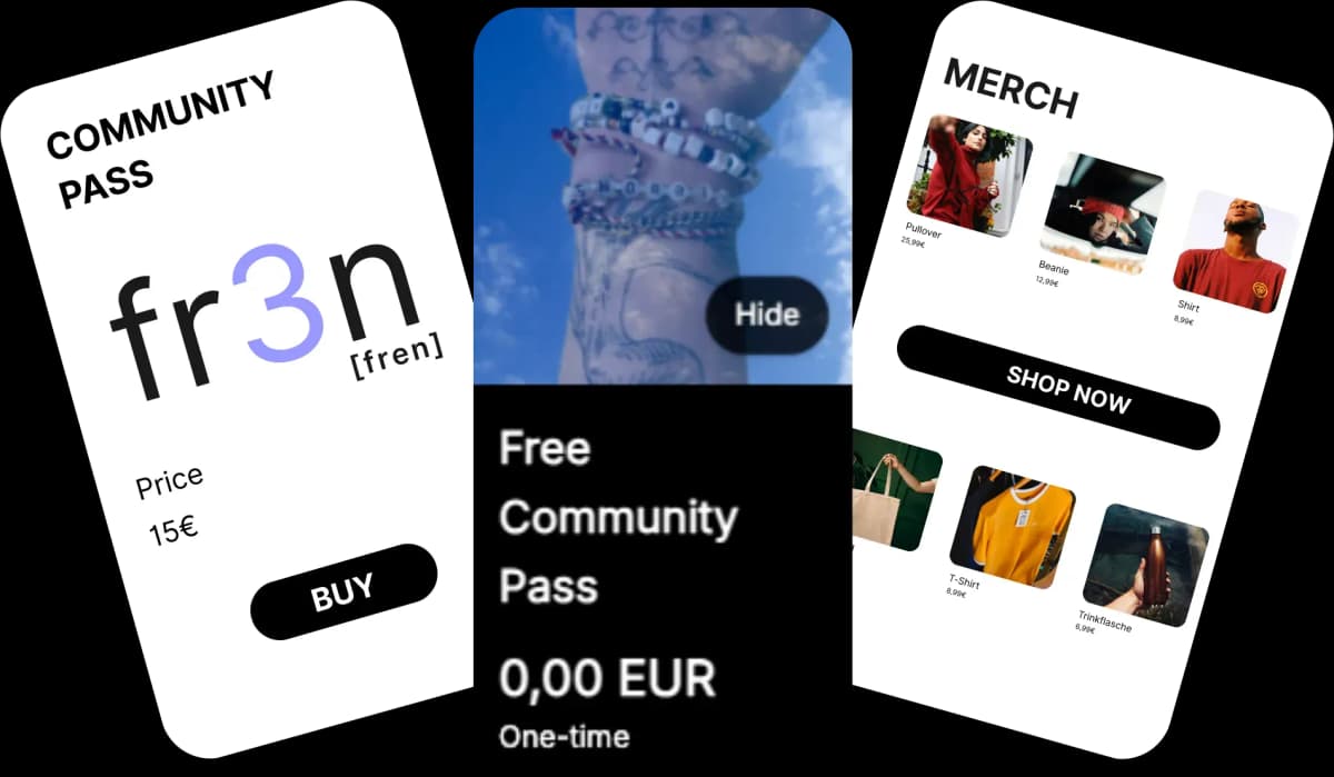 Sell music, content, merch & more